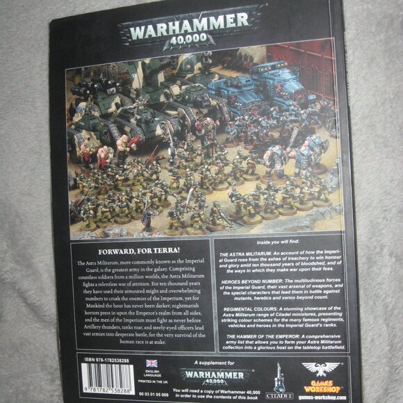 Warhammer Softcover Book 40,000 40K CODEX: Astra Militarum A2409A6 - Picture 2 of 10